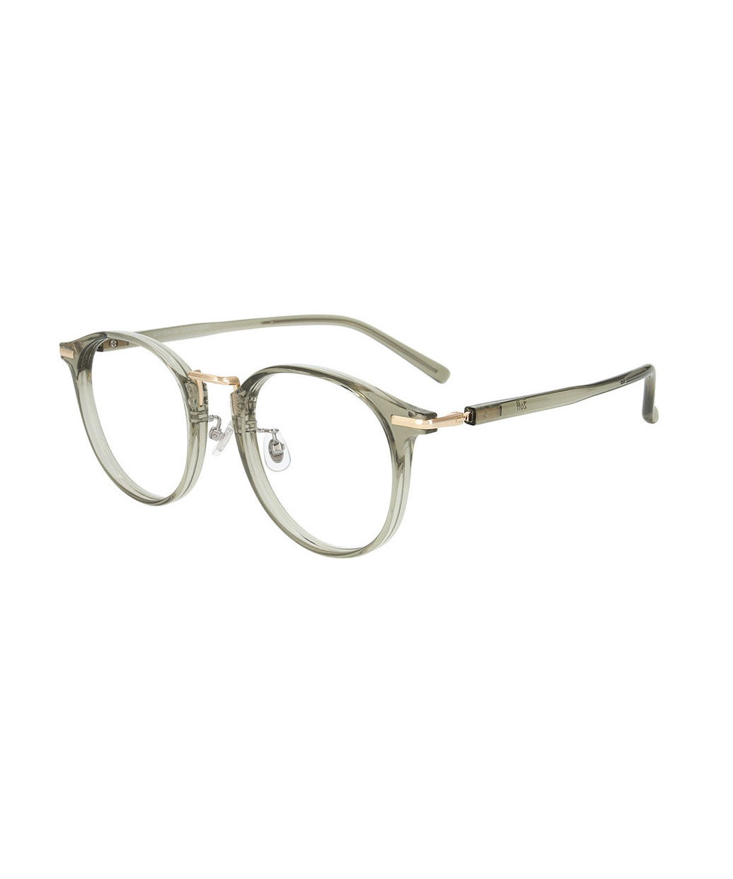  「[中顔面短縮みえメガネ]ボストン型 メガネ｜大きめシェイプがポイント クリアフレーム レンズ交換券付」|メガネ|