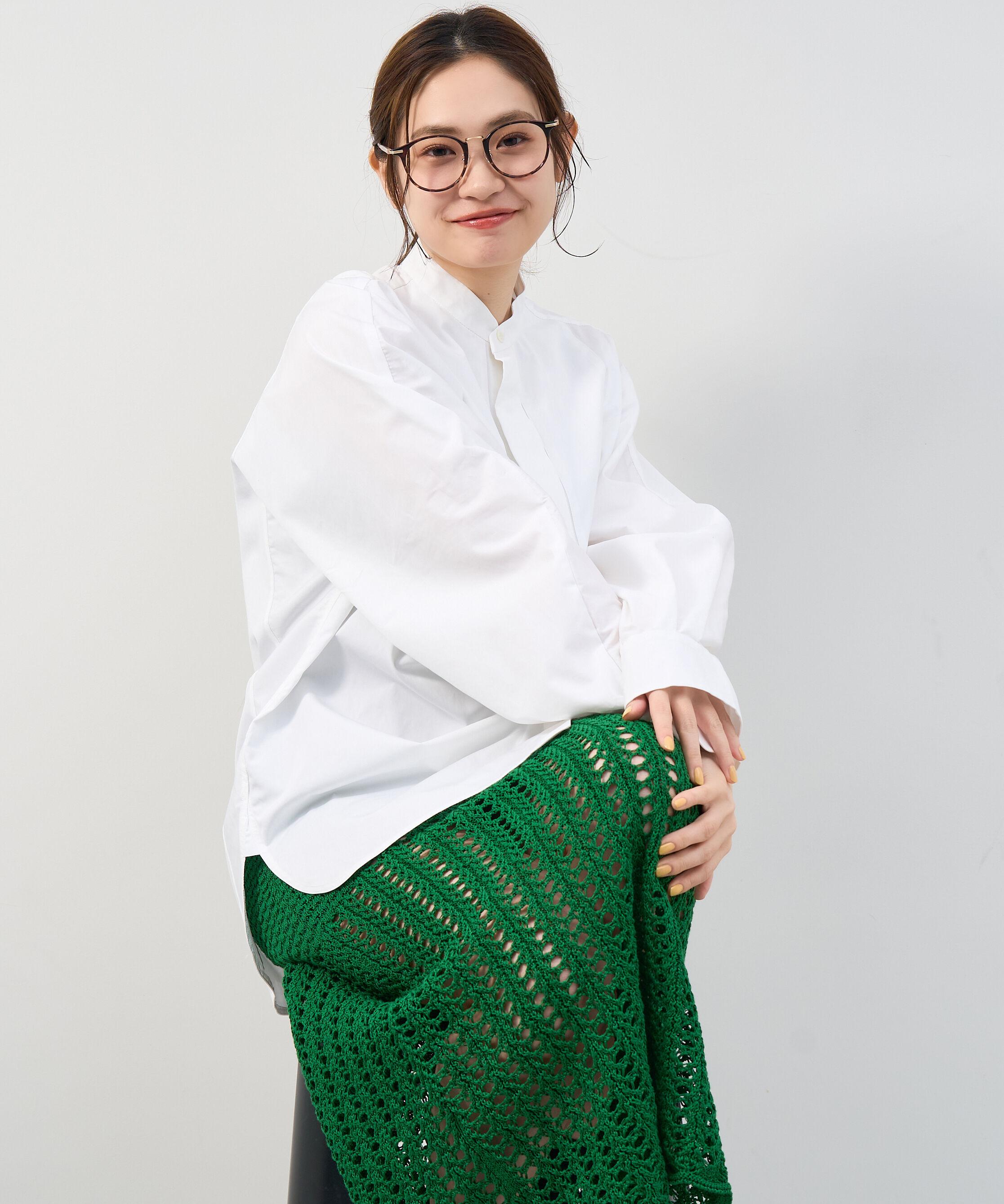  「[中顔面短縮みえメガネ]ボストン型 メガネ｜大きめシェイプがポイント クリアフレーム レンズ交換券付」|メガネ|