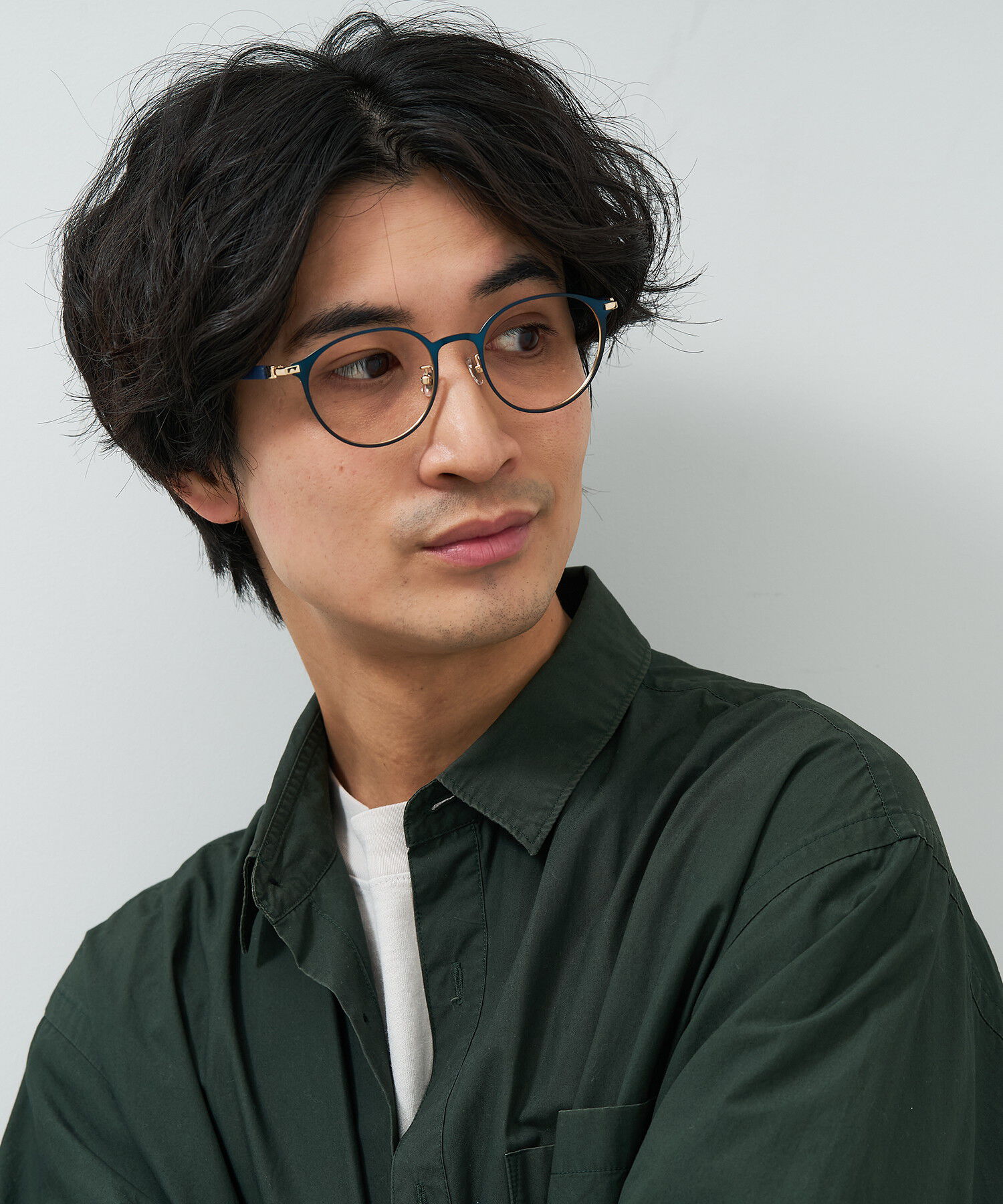  「ボストン型 メガネ｜ベーシック＆トレンド感のあるコンビフレーム レンズ交換券付き」|メガネ|