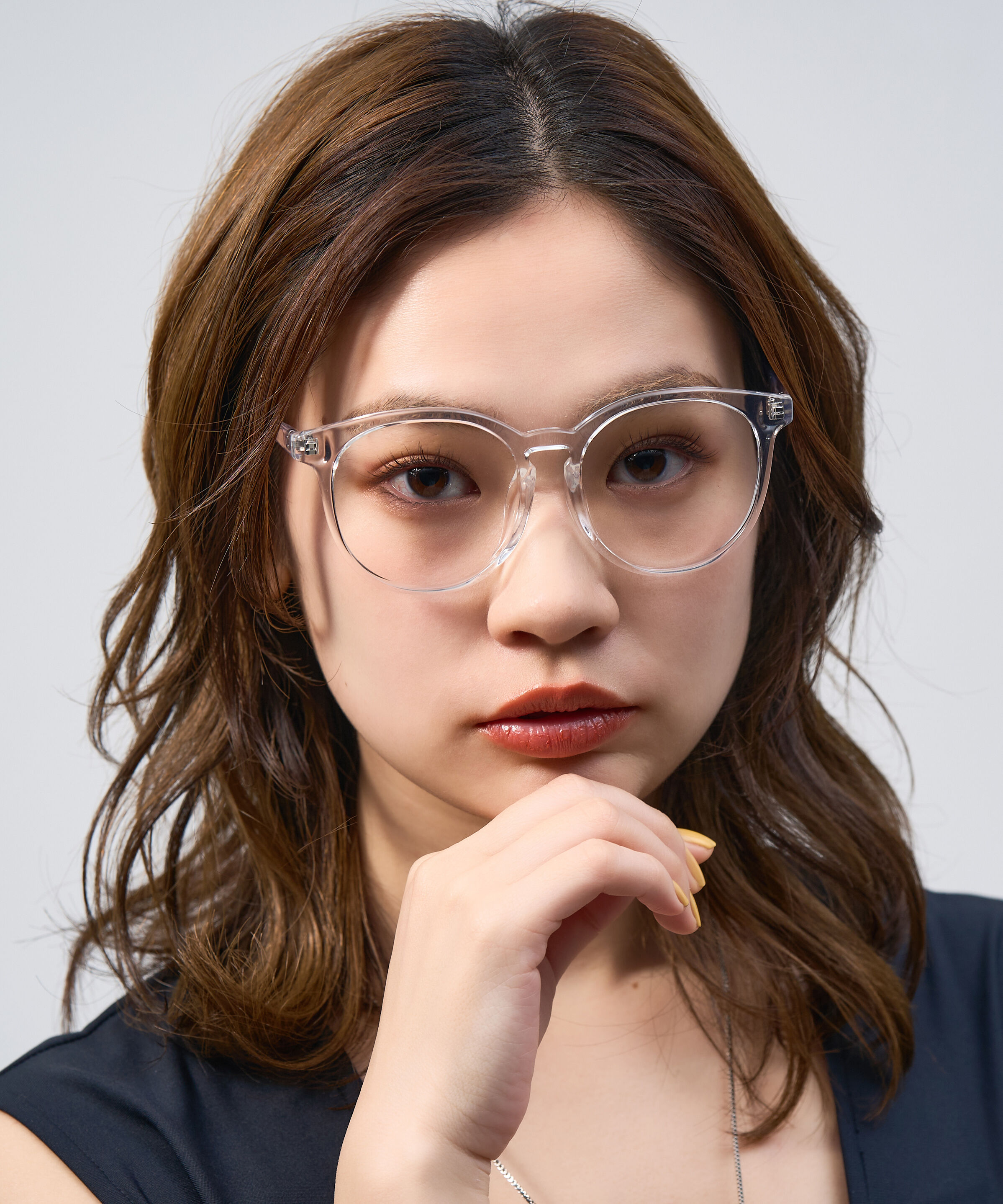  「Zoff | ボストン型 メガネ クリアフレーム 黒縁 伊達メガネ レンズ交換券付き」|メガネ|