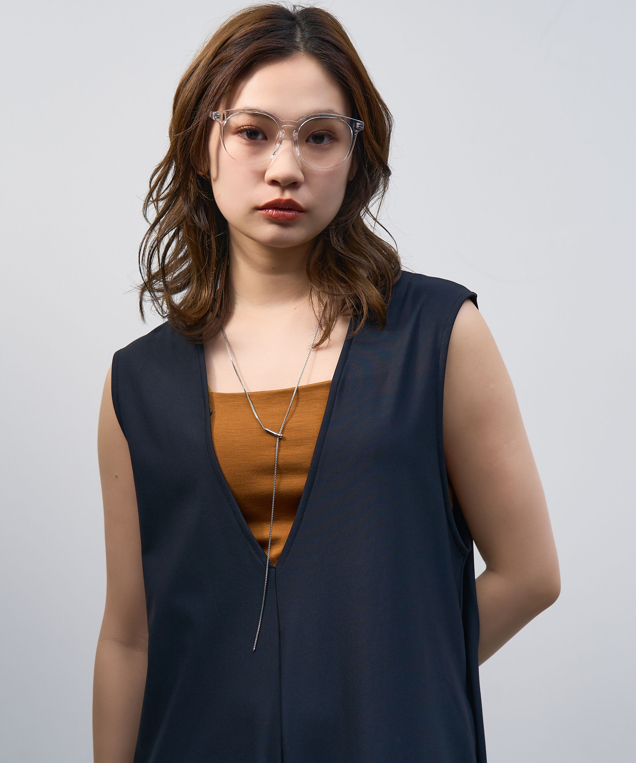  「Zoff | ボストン型 メガネ クリアフレーム 黒縁 伊達メガネ レンズ交換券付き」|メガネ|