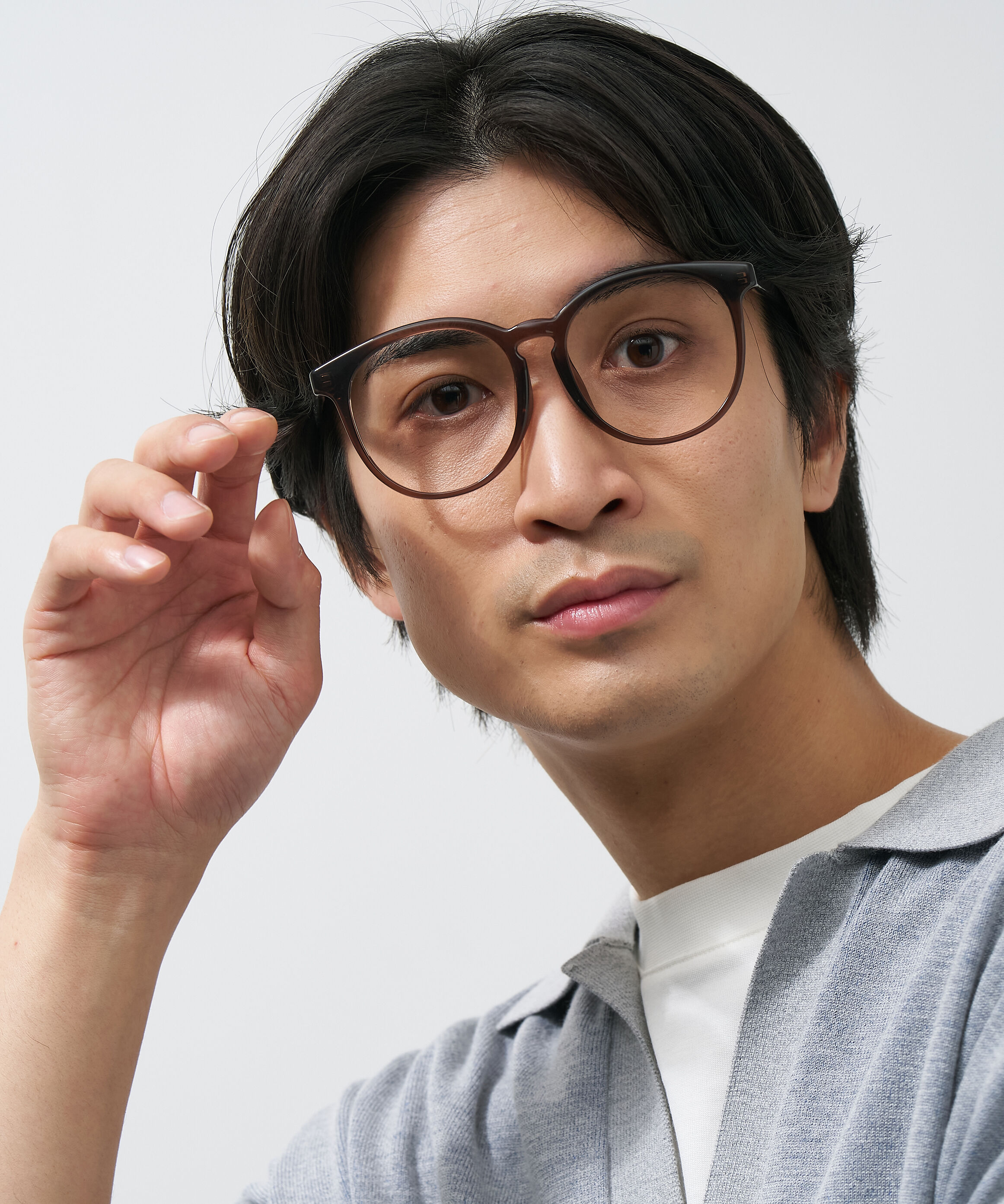  「Zoff | ボストン型 メガネ クリアフレーム 黒縁 伊達メガネ レンズ交換券付き」|メガネ|