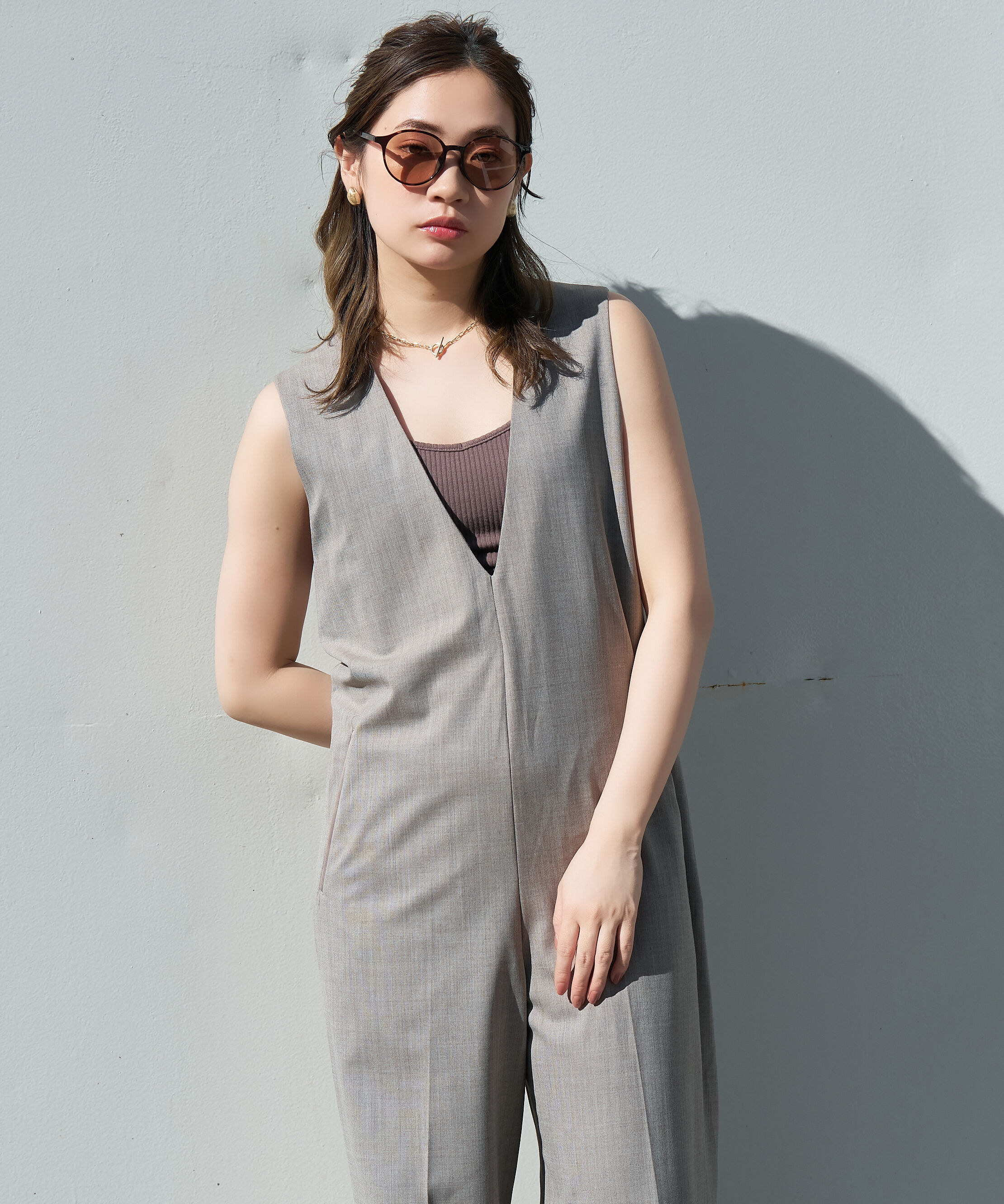  「ボストン型 サングラス｜クリア 黒縁 ライトカラー COLOR SUNGLASSES UVカット 紫外線対策 」|サングラス|