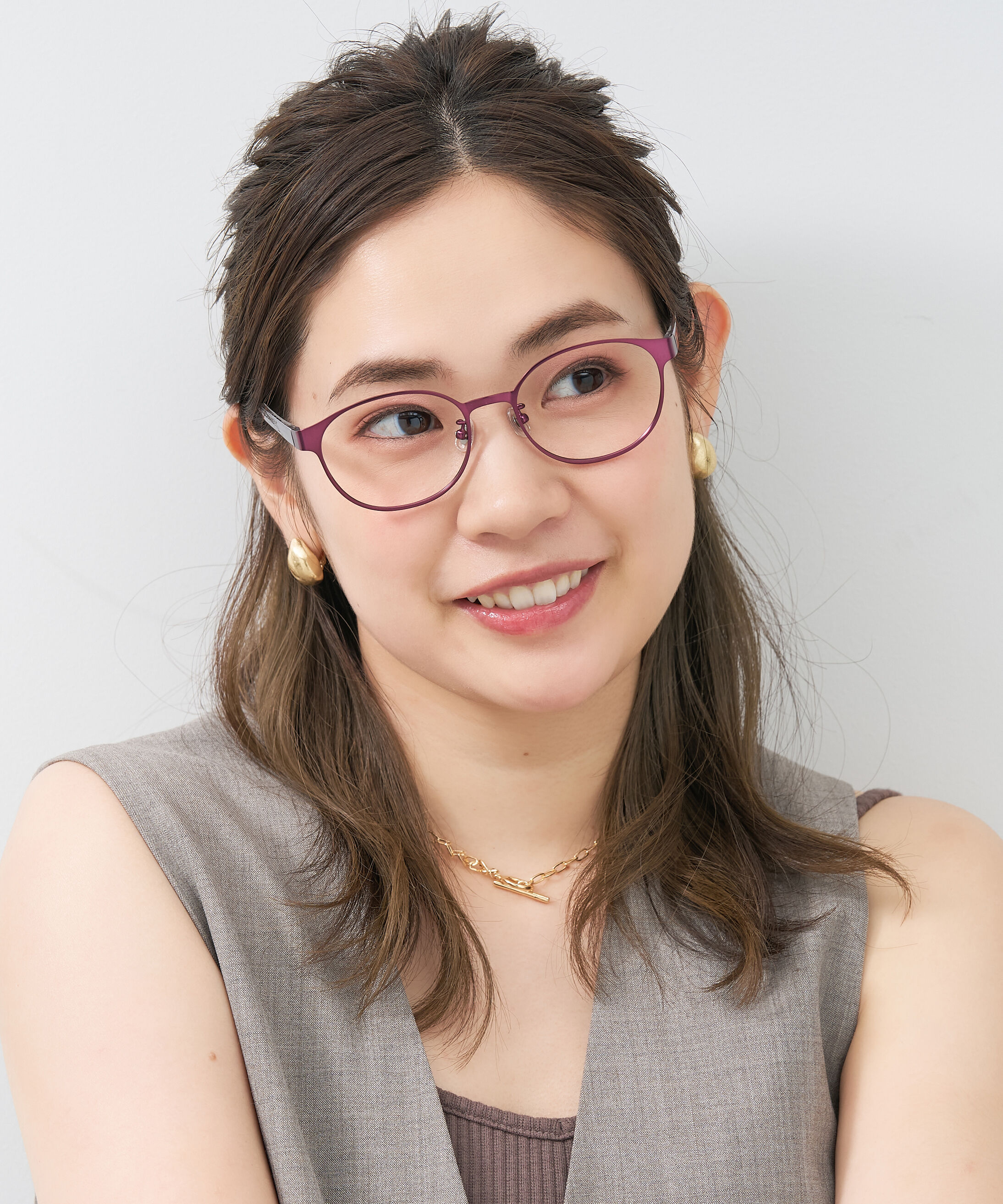  「ボストン型 大きめサイズ メガネ｜小顔効果 メタル&times;プラスチック 黒縁 レオパード柄 レンズ交換券付き」|メガネ|