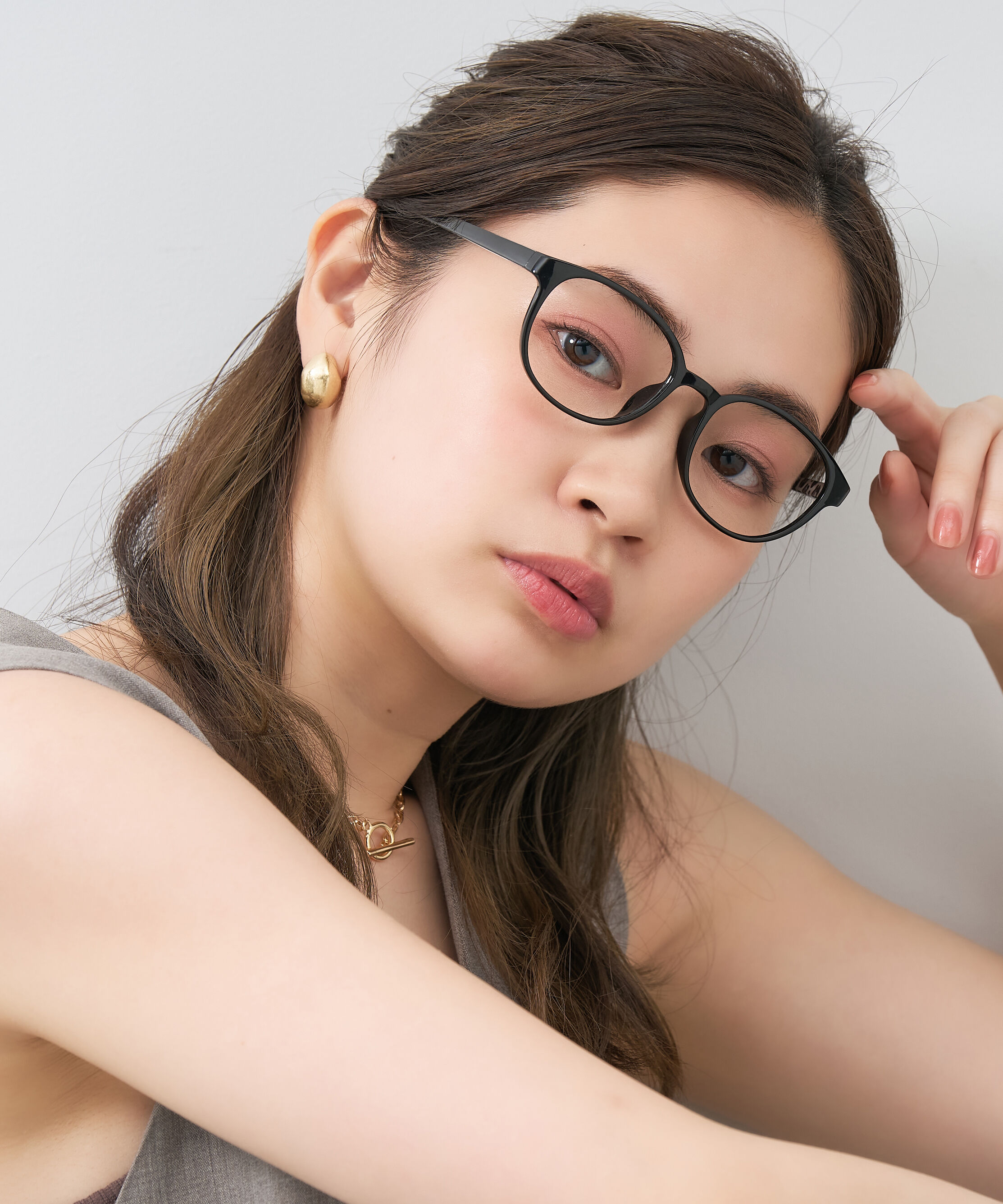  「ウェリントン型 メガネ｜ フィット感抜群 黒縁 レオパード柄 レンズ交換券付き」|メガネ|