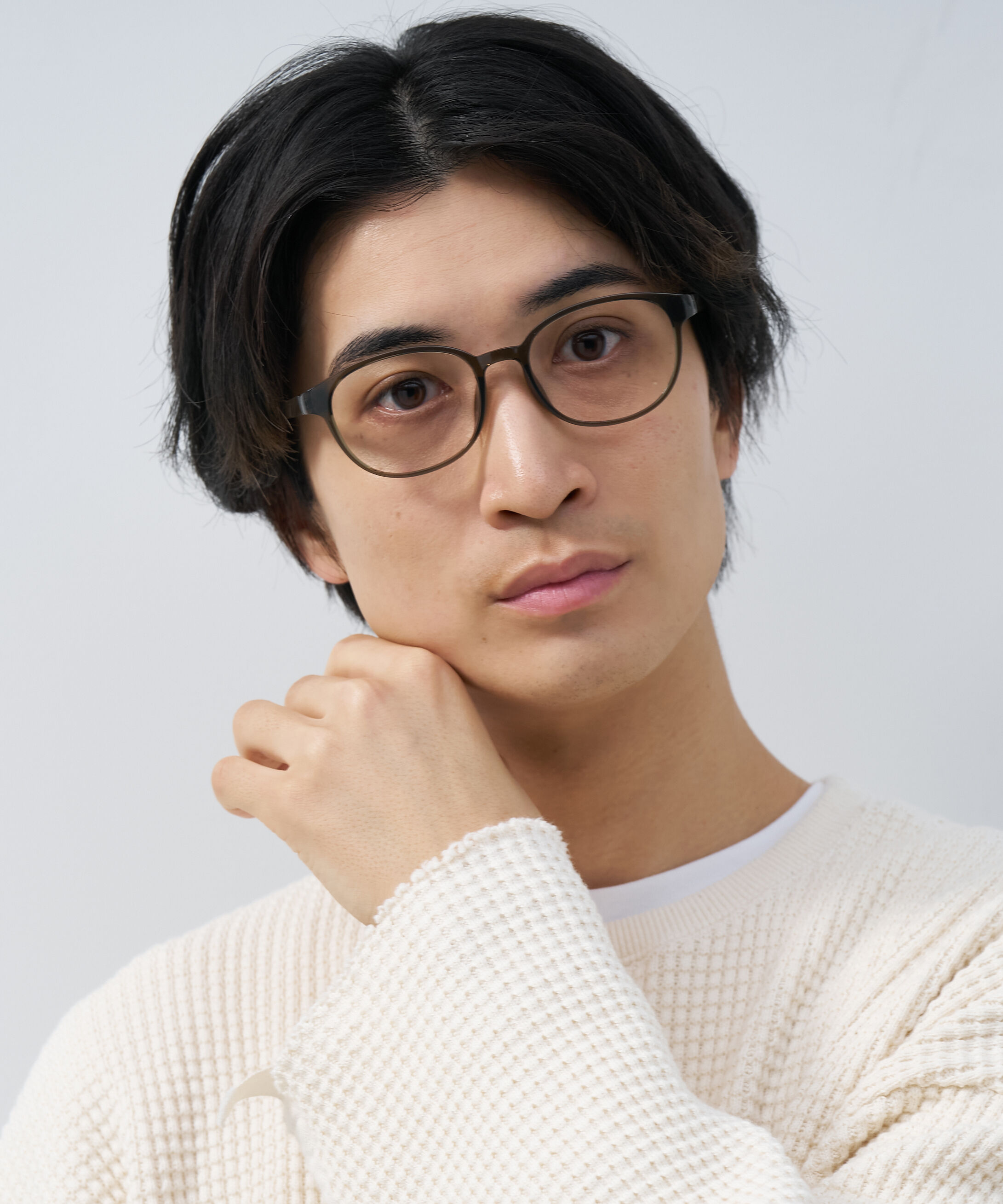  「ウェリントン型 メガネ｜ フィット感抜群 黒縁 レオパード柄 レンズ交換券付き」|メガネ|