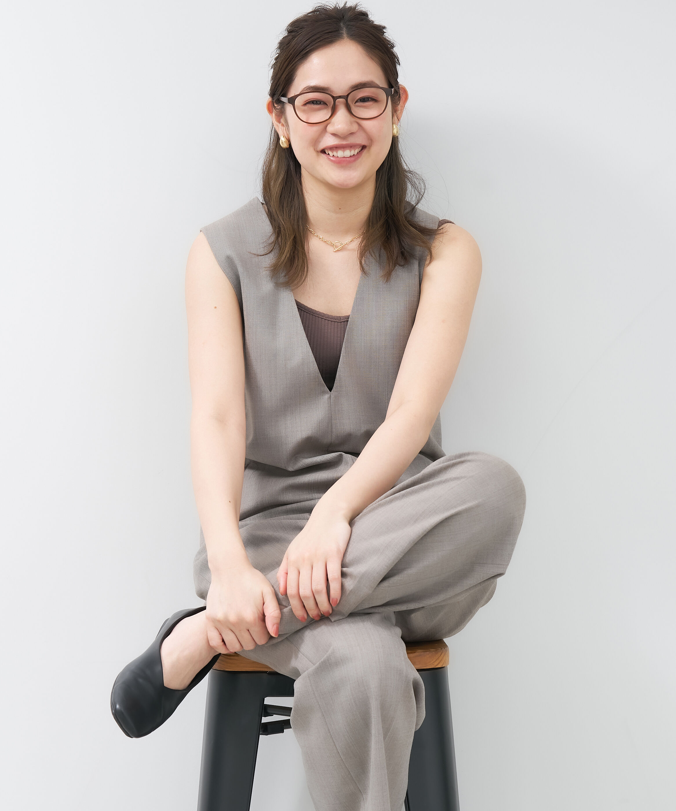  「ウェリントン型 メガネ｜ フィット感抜群 黒縁 レオパード柄 レンズ交換券付き」|メガネ|