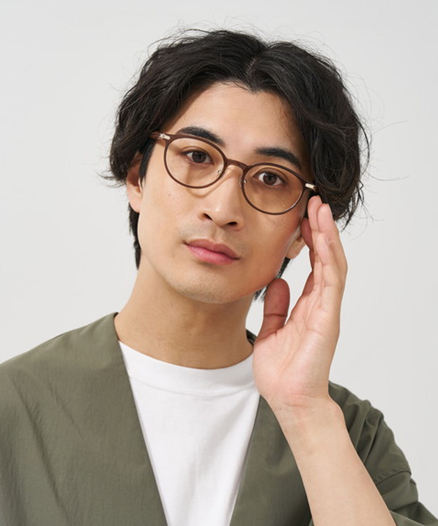  「オーバル型 メガネ｜上品で高級感のある 大人可愛いメガネ フェミニン レンズ交換券付き STANDARD MUSE」|メガネ|