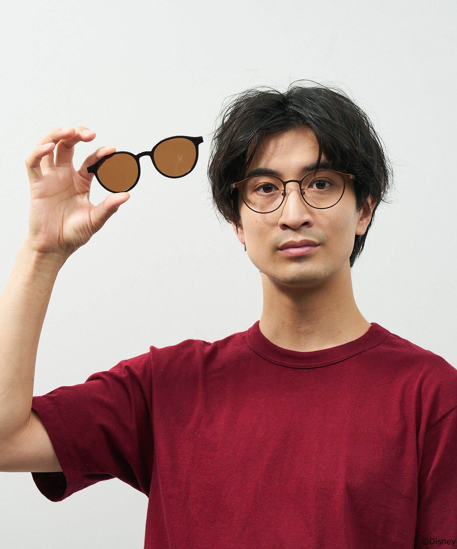  「ボストン型 2way サングラス メガネ Disney Collection created by Zoff &rdquo;Sunglasses&rdquo; N&D ディズニー」|サングラス|