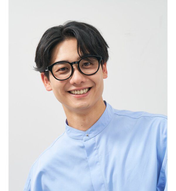  「ボストン型 メガネ│小顔効果 プラスチックフレーム│ビッグシェイプ｜ レンズ交換券付」|メガネ|