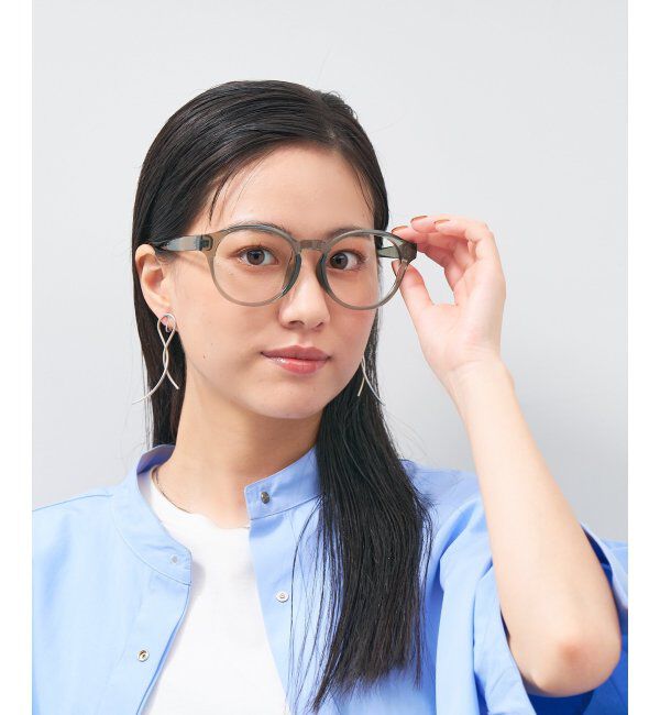  「ボストン型 メガネ│小顔効果 プラスチックフレーム│ビッグシェイプ｜ レンズ交換券付」|メガネ|