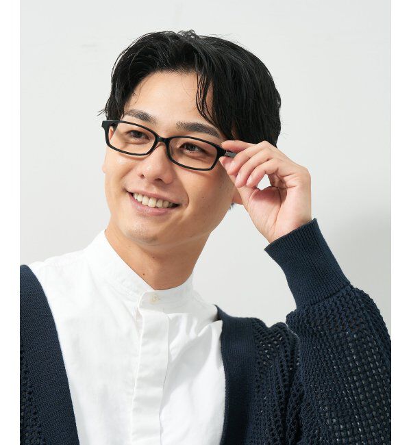  「スクエア型 メガネ｜ ユニセックス 上質感のあるフレーム  レンズ交換券付」|メガネ|