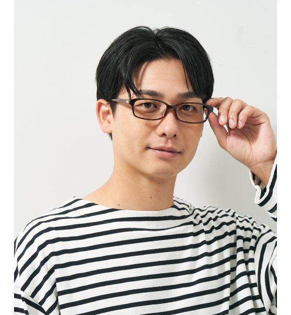  「スクエア型 メガネ｜ ユニセックス 上質感のあるフレーム  レンズ交換券付」|メガネ|