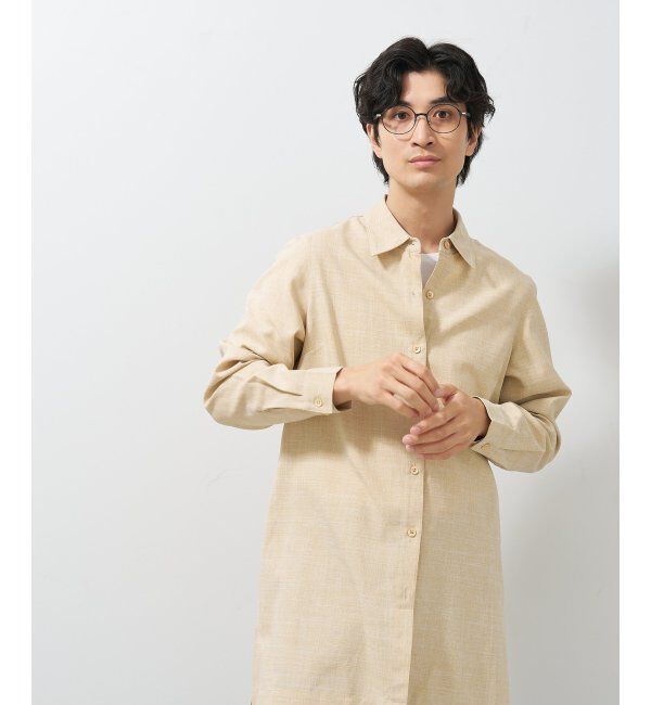  「ラウンド型 メガネ│メタル ズレ落ち防止 レザー調のラバーテンプル｜ レンズ交換券付」|メガネ|