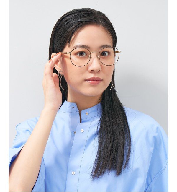  「ボストン型 丸型 メガネ│メタルフレーム│レトロ｜  レンズ交換券付」|メガネ|