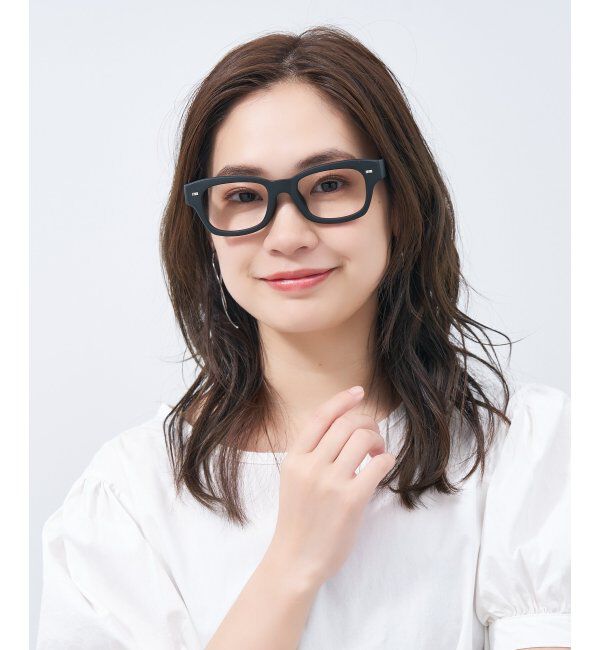  「ウェリントン型メガネ｜黒縁フレーム｜太縁フレーム｜Zoff｜BRIGADE レンズ交換券付」|メガネ|