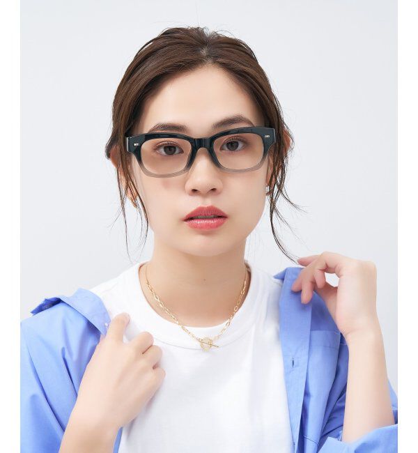  「ウェリントン型メガネ｜黒縁フレーム｜太縁フレーム｜Zoff｜BRIGADE レンズ交換券付」|メガネ|