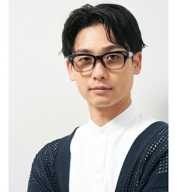  「ウェリントン型メガネ｜黒縁フレーム｜太縁フレーム｜Zoff｜BRIGADE レンズ交換券付」|メガネ|