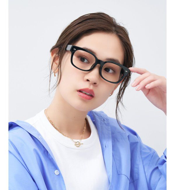  「ウェリントン型メガネ｜黒縁フレーム｜太縁フレーム｜Zoff｜BRIGADE レンズ交換券付」|メガネ|
