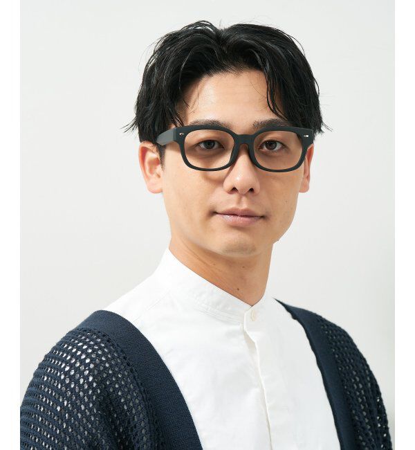  「ウェリントン型メガネ｜黒縁フレーム｜太縁フレーム｜Zoff｜BRIGADE レンズ交換券付」|メガネ|