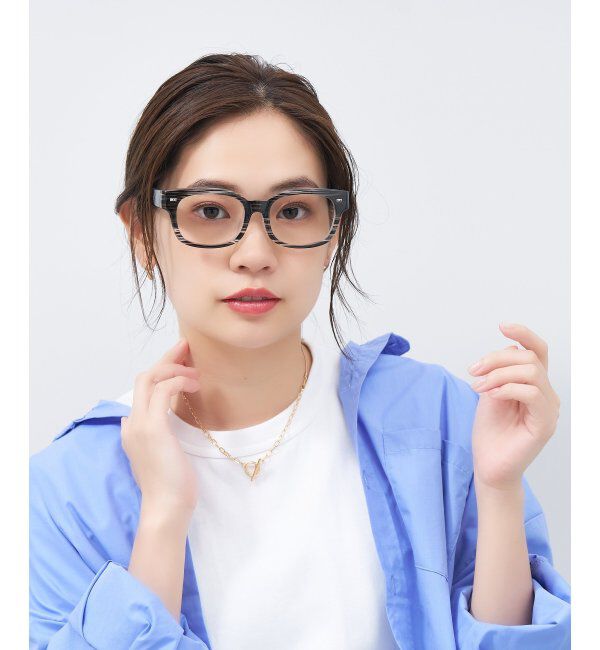  「ウェリントン型メガネ｜黒縁フレーム｜太縁フレーム｜Zoff｜BRIGADE レンズ交換券付」|メガネ|