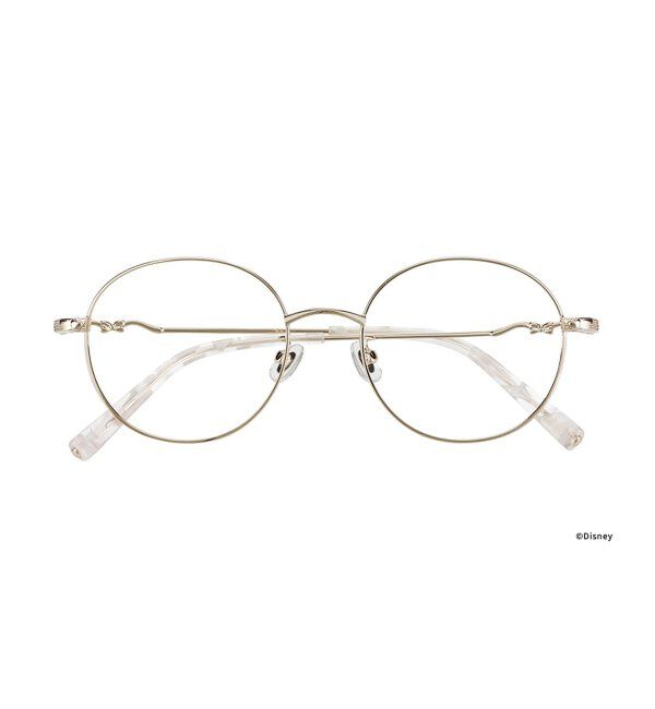  「ボストン型 メガネ Disney PRINCESS 白雪姫 (ドレスアップライン) ディズニープリンセス レンズ交換券付」|メガネ|
