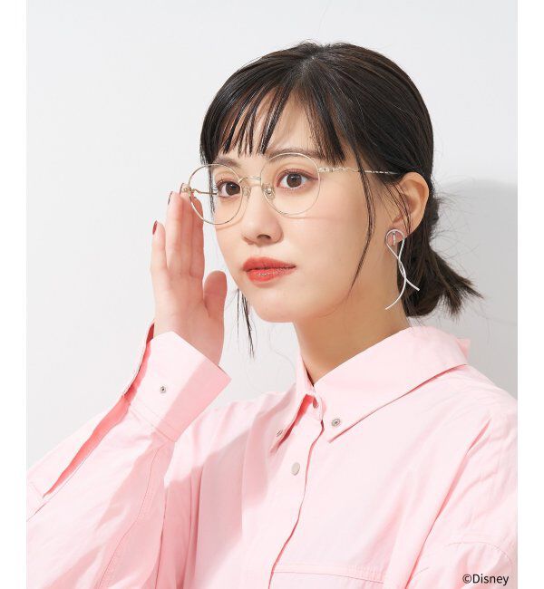  「ボストン型 メガネ Disney PRINCESS 白雪姫 (ドレスアップライン) ディズニープリンセス レンズ交換券付」|メガネ|