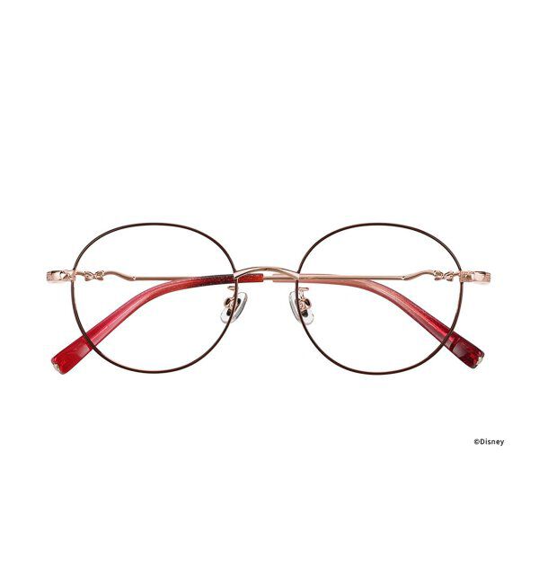  「ボストン型 メガネ Disney PRINCESS 白雪姫 (ドレスアップライン) ディズニープリンセス レンズ交換券付」|メガネ|