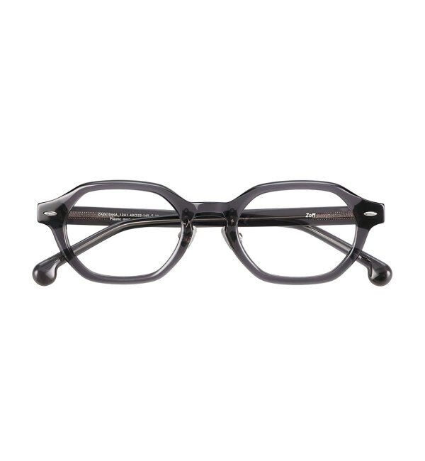  「Zoff｜SHIBATA HIKARI｜メガネ｜多角形型｜伊達・度付き レンズ交換券付」|メガネ|