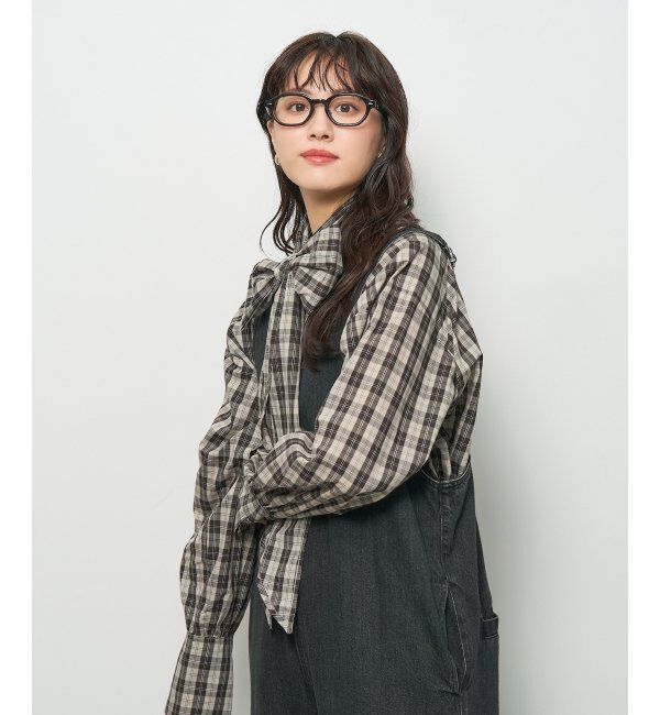  「Zoff｜SHIBATA HIKARI｜メガネ｜多角形型｜伊達・度付き レンズ交換券付」|メガネ|ブラウン1