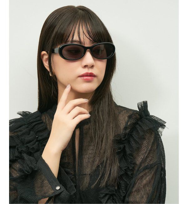  「Zoff｜Knuth Marf オーバル型 サングラス   横長｜カラーレンズ｜UVカット 紫外線対策｜ユニセックス  」|サングラス|