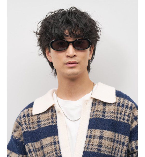  「Zoff｜Knuth Marf オーバル型 サングラス   横長｜カラーレンズ｜UVカット 紫外線対策｜ユニセックス  」|サングラス|