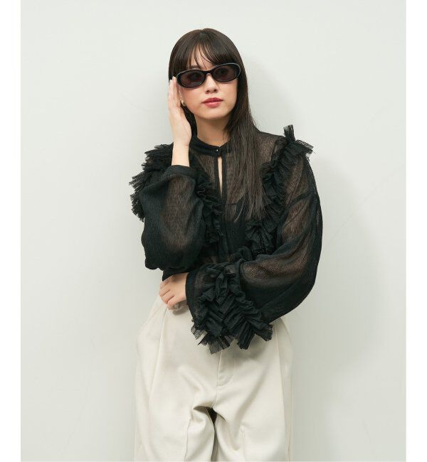  「Zoff｜Knuth Marf オーバル型 サングラス   横長｜カラーレンズ｜UVカット 紫外線対策｜ユニセックス  」|サングラス|