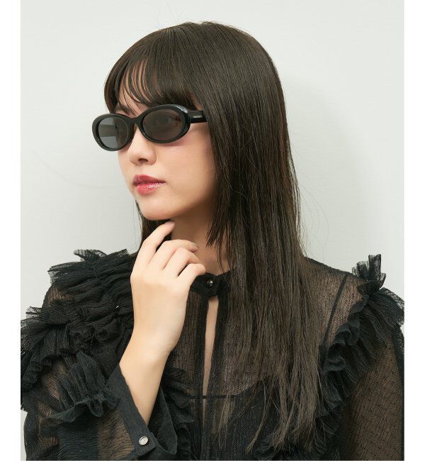  「Zoff｜Knuth Marf オーバル型 サングラス   横長｜カラーレンズ｜UVカット 紫外線対策｜ユニセックス  」|サングラス|