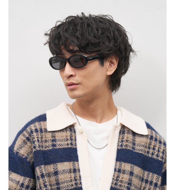  「Zoff｜Knuth Marf オーバル型 サングラス   横長｜カラーレンズ｜UVカット 紫外線対策｜ユニセックス  」|サングラス|