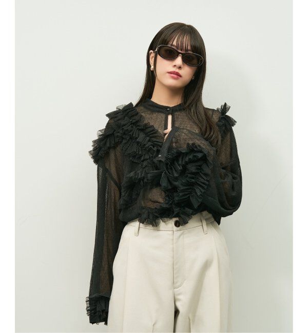  「Zoff｜Knuth Marf オーバル型 サングラス   横長｜カラーレンズ｜UVカット 紫外線対策｜ユニセックス  」|サングラス|