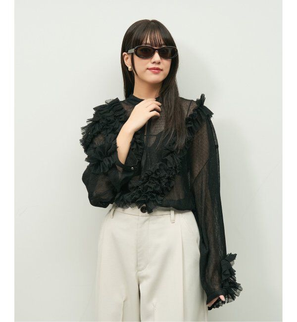  「Zoff｜Knuth Marf オーバル型 サングラス   横長｜カラーレンズ｜UVカット 紫外線対策｜ユニセックス  」|サングラス|