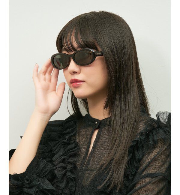  「Zoff｜Knuth Marf オーバル型 サングラス   横長｜カラーレンズ｜UVカット 紫外線対策｜ユニセックス  」|サングラス|