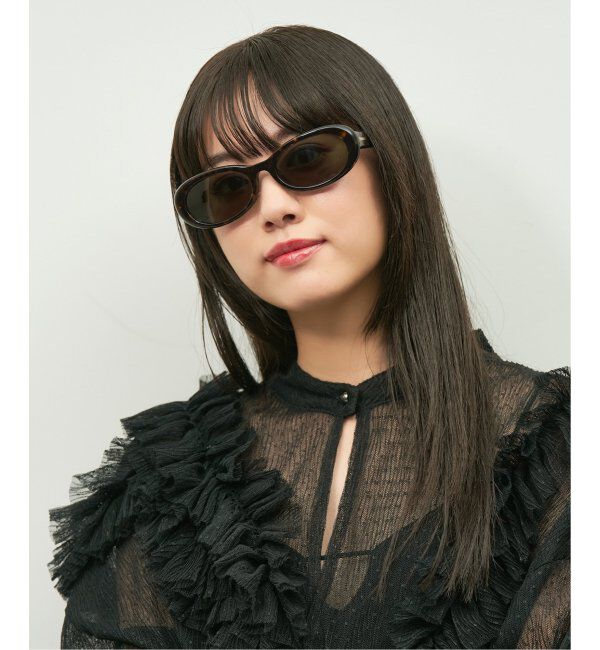  「Zoff｜Knuth Marf オーバル型 サングラス   横長｜カラーレンズ｜UVカット 紫外線対策｜ユニセックス  」|サングラス|