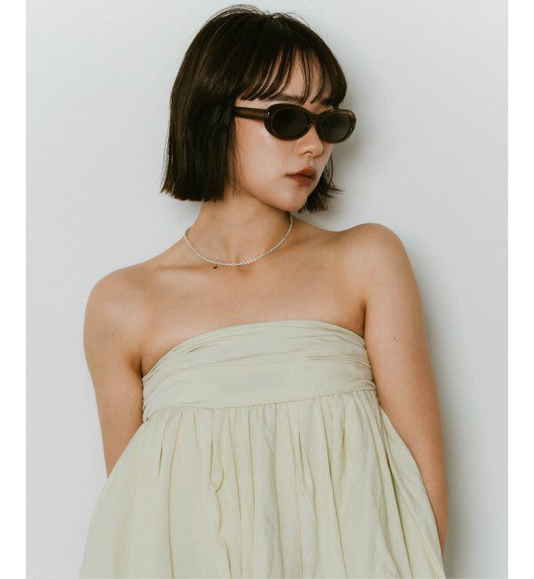  「Zoff｜Knuth Marf オーバル型 サングラス   横長｜カラーレンズ｜UVカット 紫外線対策｜ユニセックス  」|サングラス|