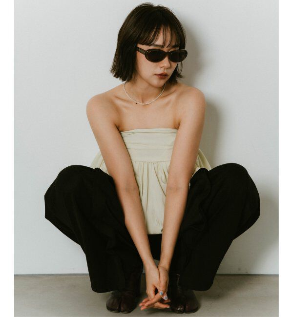  「Zoff｜Knuth Marf オーバル型 サングラス   横長｜カラーレンズ｜UVカット 紫外線対策｜ユニセックス  」|サングラス|