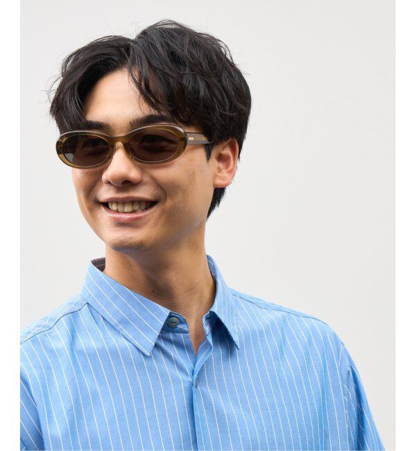  「Zoff｜Knuth Marf オーバル型 サングラス   横長｜カラーレンズ｜UVカット 紫外線対策｜ユニセックス  」|サングラス|