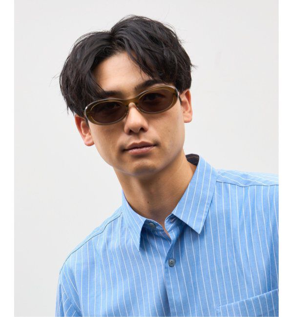  「Zoff｜Knuth Marf オーバル型 サングラス   横長｜カラーレンズ｜UVカット 紫外線対策｜ユニセックス  」|サングラス|