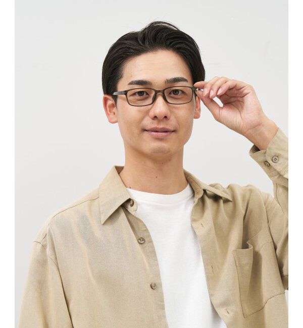  「Zoff｜スクエア型 メガネ｜ 伊達・度付き｜ビジネス 読書 レンズ交換券付」|メガネ|