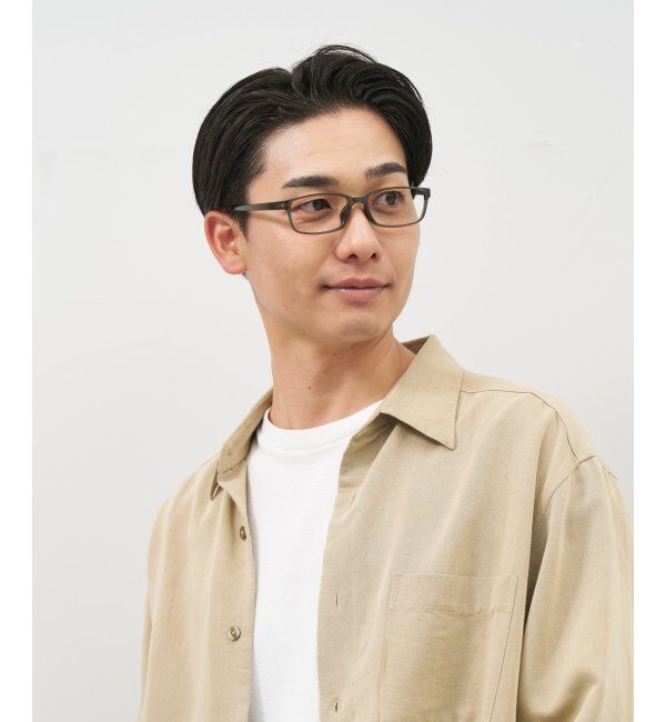  「Zoff｜スクエア型 メガネ｜ 伊達・度付き｜ビジネス 読書 レンズ交換券付」|メガネ|