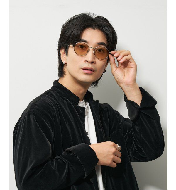  「【LOVE BY e.m.コラボ】【WEB限定】&ldquo;flutter&rdquo;｜ボストン型メタルサングラス｜Zoff｜LOVE BY e.m.」|サングラス|