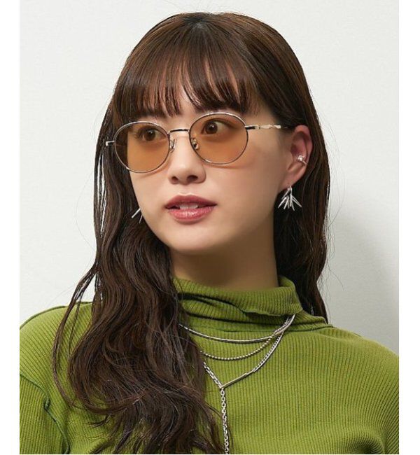  「【LOVE BY e.m.コラボ】【WEB限定】&ldquo;flutter&rdquo;｜ボストン型メタルサングラス｜Zoff｜LOVE BY e.m.」|サングラス|