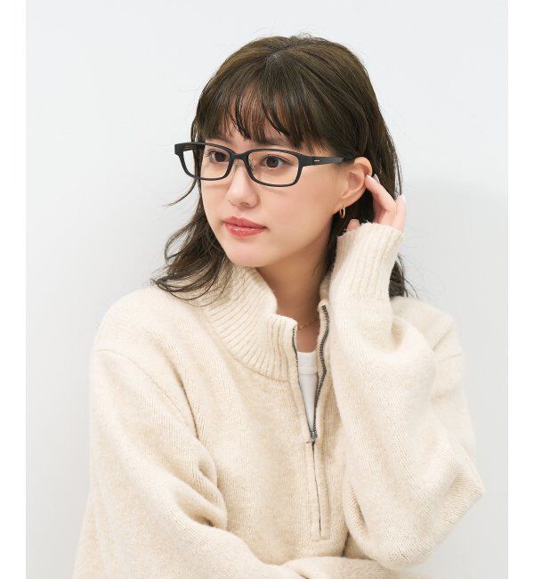  「ウェリントン型 メガネ | 似合うを科学したメガネ(Zoff NEW STANDARD) 伊達メガネ 度付き レンズ交換券付」|メガネ|