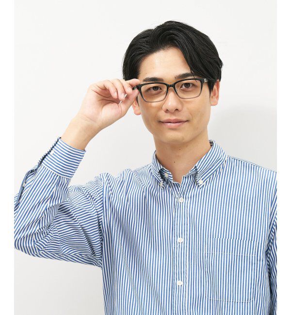  「ウェリントン型 メガネ | 似合うを科学したメガネ(Zoff NEW STANDARD) 伊達メガネ 度付き レンズ交換券付」|メガネ|