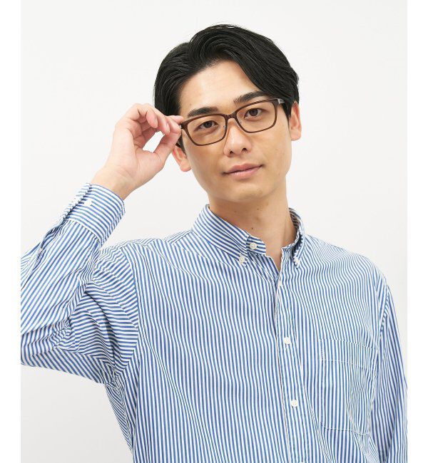  「ウェリントン型 メガネ | 似合うを科学したメガネ(Zoff NEW STANDARD) 伊達メガネ 度付き レンズ交換券付」|メガネ|